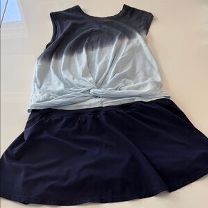 Zella Sleeveless Top and Tennis Skirt Set